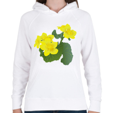 PRINTFASHION Gólyahír - Női kapucnis pulóver - Fehér női pulóver, kardigán