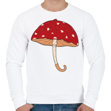 PRINTFASHION Gomba esernyő - Férfi pulóver - Fehér férfi pulóver, kardigán