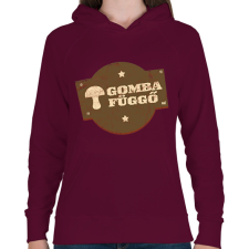 PRINTFASHION Gomba függő gombász ajándék - Női kapucnis pulóver - Bordó női pulóver, kardigán