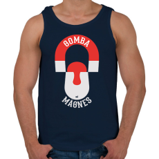 PRINTFASHION Gomba mágnes gombász ajándék - Férfi atléta - Sötétkék