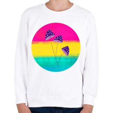 PRINTFASHION Gombácskák - Gyerek pulóver - Fehér gyerek pulóver, kardigán