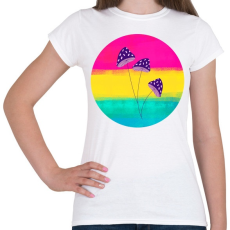 PRINTFASHION Gombácskák - Női póló - Fehér