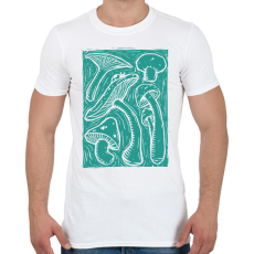 PRINTFASHION Gombák - Férfi póló - Fehér