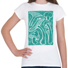 PRINTFASHION Gombák - Női póló - Fehér női póló