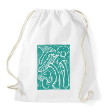 PRINTFASHION Gombák - Sportzsák, Tornazsák - Fehér tornazsák