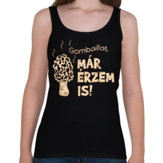 PRINTFASHION Gombász ajándék - Női atléta - Fekete