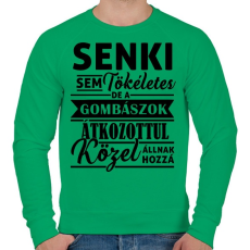PRINTFASHION GOMBÁSZ - Férfi pulóver - Zöld