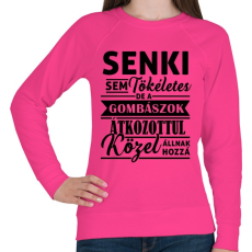 PRINTFASHION GOMBÁSZ - Női pulóver - Fukszia