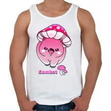 PRINTFASHION Gombat  - Férfi atléta - Fehér atléta, trikó