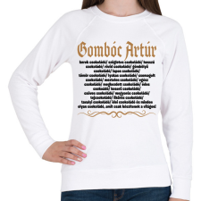 PRINTFASHION Gombóc Artúr és a világ összes csokoládéja - Női pulóver - Fehér női pulóver, kardigán