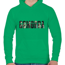 PRINTFASHION Gomorra - Férfi kapucnis pulóver - Zöld