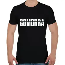 PRINTFASHION Gomorra  - Férfi póló - Fekete férfi póló
