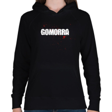 PRINTFASHION Gomorra series - Női kapucnis pulóver - Fekete női pulóver, kardigán