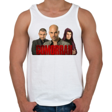 PRINTFASHION Gomorrah - Férfi atléta - Fehér