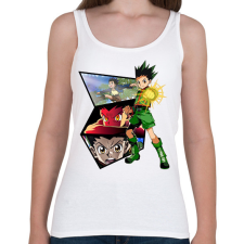 PRINTFASHION Gon Freecss - Női atléta - Fehér női trikó