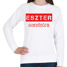 PRINTFASHION Gondűző - névvel (bögre) - Női pulóver - Fehér