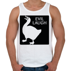 PRINTFASHION Gonosz nevetés - Férfi atléta - Fehér