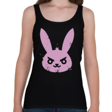 PRINTFASHION Gonosz nyuszi - Női atléta - Fekete női trikó