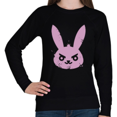 PRINTFASHION Gonosz nyuszi - Női pulóver - Fekete