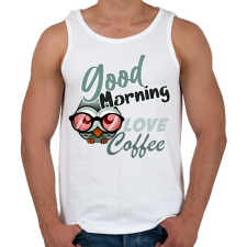 PRINTFASHION good morning owl - Férfi atléta - Fehér atléta, trikó