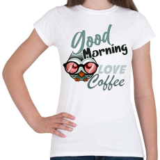 PRINTFASHION good morning owl - Női póló - Fehér