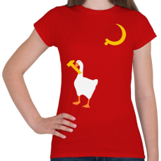 PRINTFASHION Goose Game - Női póló - Piros