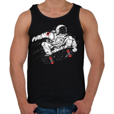 PRINTFASHION Gördeszkás Asztronauta - Férfi atléta - Fekete