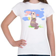 PRINTFASHION Görényke - Női póló - Fehér női póló