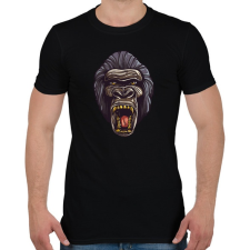 PRINTFASHION Gorilla arc - Férfi póló - Fekete férfi póló