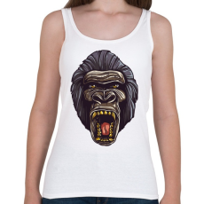 PRINTFASHION Gorilla arc - Női atléta - Fehér