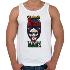 PRINTFASHION Gorilla - Férfi atléta - Fehér atléta, trikó