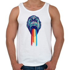 PRINTFASHION Gorilla - Férfi atléta - Fehér