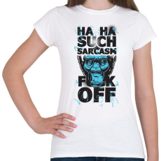 PRINTFASHION Gorilla - fuck off - Női póló - Fehér