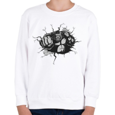 PRINTFASHION Gorilla - Gyerek pulóver - Fehér gyerek pulóver, kardigán