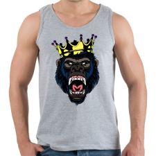 PRINTFASHION Gorilla king - Férfi atléta - Sport szürke atléta, trikó