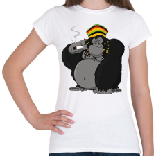 PRINTFASHION Gorilla - Női póló - Fehér női póló