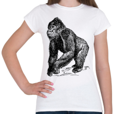 PRINTFASHION Gorilla - Női póló - Fehér női póló