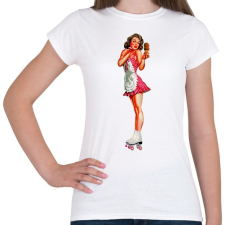 PRINTFASHION Görkorcsolya - Női póló - Fehér női póló