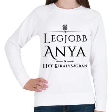 PRINTFASHION got-legjobb-anya-black - Női pulóver - Fehér