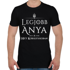 PRINTFASHION got-legjobb-anya-white - Férfi póló - Fekete