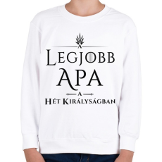 PRINTFASHION got-legjobb-apa-black - Gyerek pulóver - Fehér