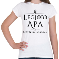 PRINTFASHION got-legjobb-apa-black - Női póló - Fehér