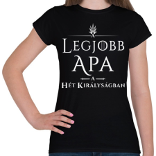 PRINTFASHION got-legjobb-apa-white - Női póló - Fekete női póló
