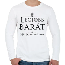 PRINTFASHION got-legjobb-barat-black - Férfi hosszú ujjú póló - Fehér