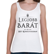 PRINTFASHION got-legjobb-barat-black - Női atléta - Fehér