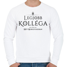 PRINTFASHION got-legjobb-kollega-black - Férfi pulóver - Fehér
