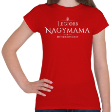 PRINTFASHION got-legjobb-nagymama-white - Női póló - Piros