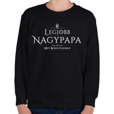 PRINTFASHION got-legjobb-nagypapa-white - Gyerek pulóver - Fekete