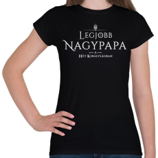 PRINTFASHION got-legjobb-nagypapa-white - Női póló - Fekete