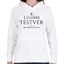 PRINTFASHION got-legjobb-testver-black - Női kapucnis pulóver - Fehér női pulóver, kardigán